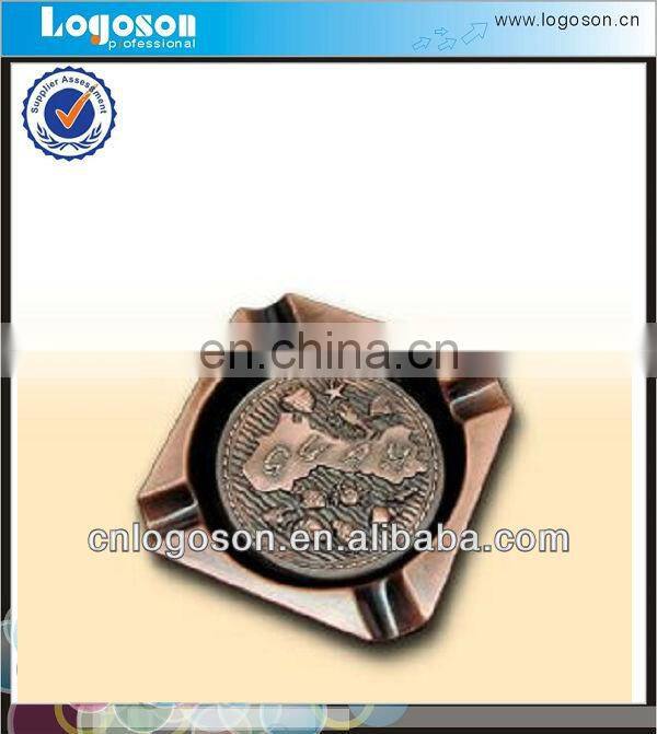 Debossed special design custom design wholesale cigar ashtrays