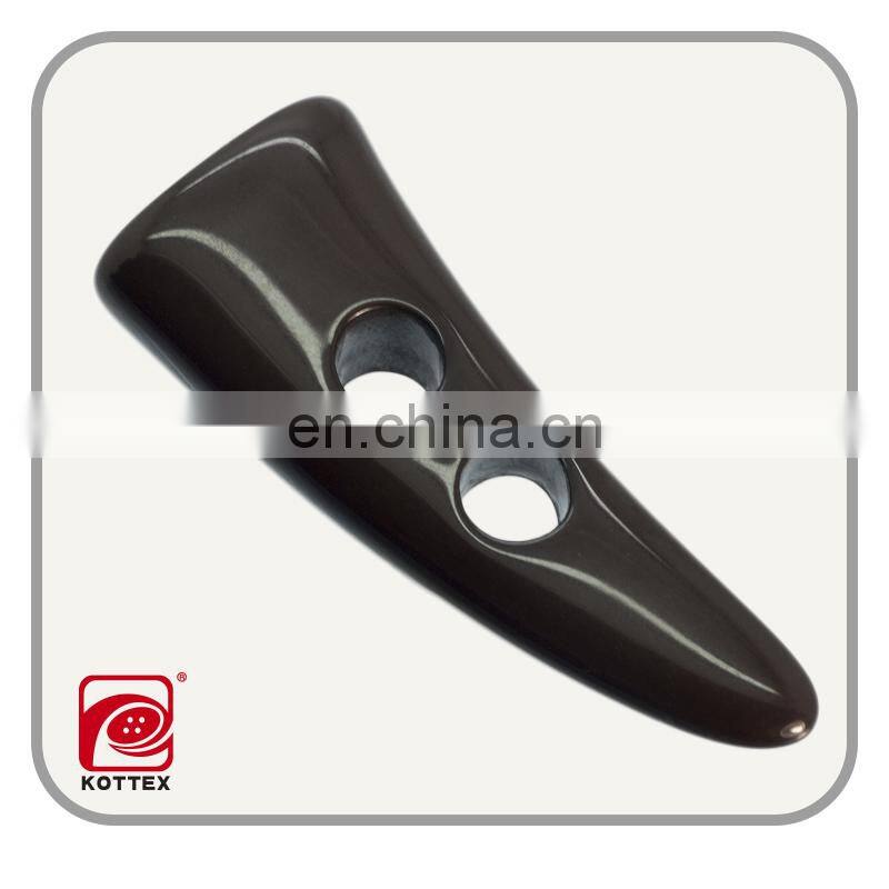 Garment buffalo horn toggle button, fabric toggle button, plastic toggle button