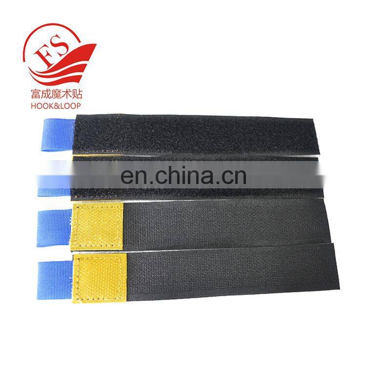 Packing custom computer wire arrangement accessories straight hook loop cable tie with pull tab