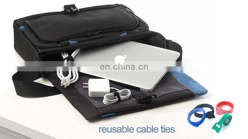 Strong thin magic releasable reusable cable tie