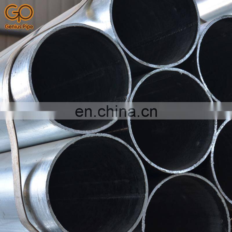 Round diameter 30cm Section Shape and bare 3pe painted Surface Treatment green tube galvanized steel pipe