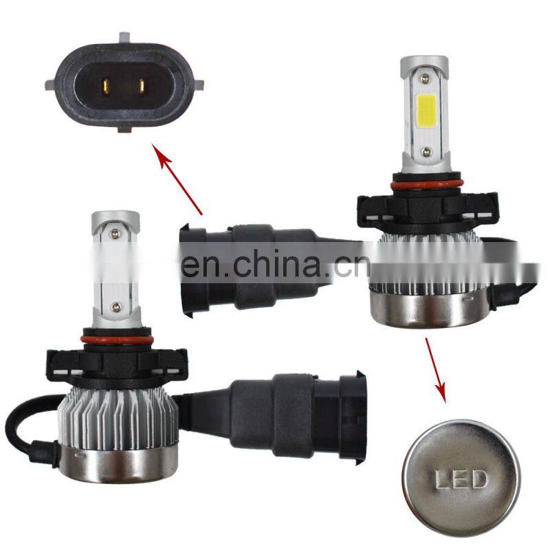 2X LED Headlight H16 5202 6500K bulbs 60W 6000LM Xenon White Bulbs Kit For Lamp