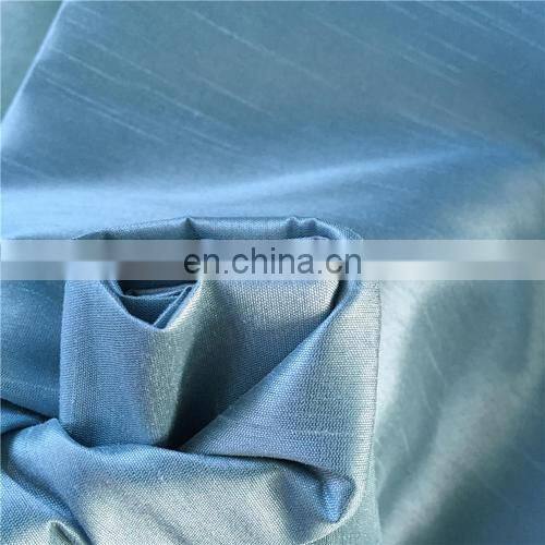 chinese supplier 100% polyester faux dupioni silk fabric for dress