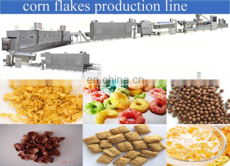 Automatic Breakfast Cereal Production Line Corn Flakes Machines Equipments