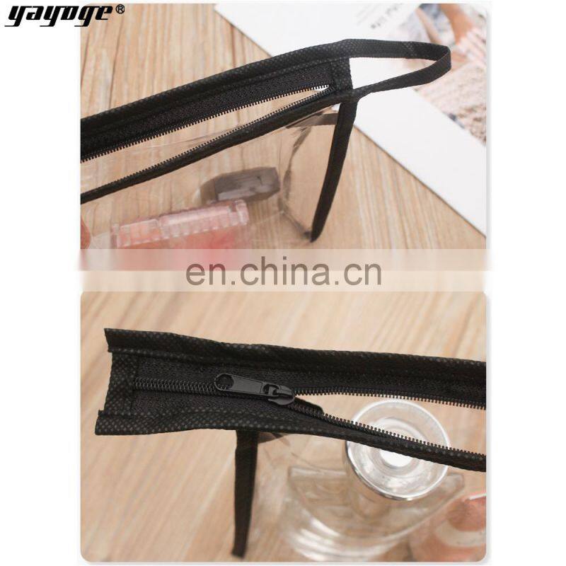 Hot Popular Clear PVC Transparent Cosmetic Bag nail salon use gel polish package private label oem