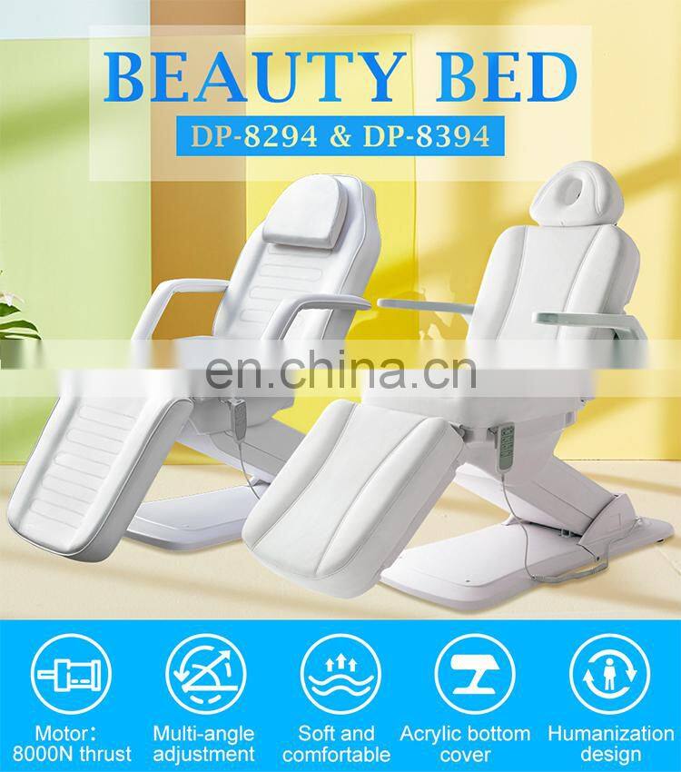 3 motors Parlour facial chair electric beauty bed salon furniture cama para masaje