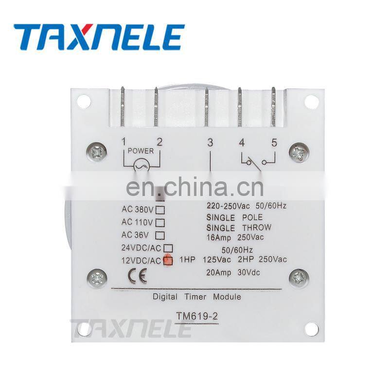 Digital Timer Switch TM619 AC220V 16A Weekly Programmable Time Switch Relay LCD Timer Hour Minute Count