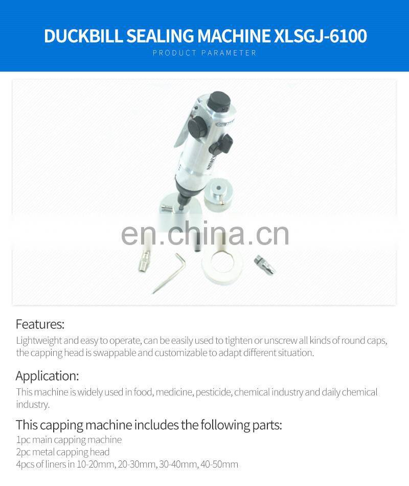 Electric Portable Plastic Capping Machine for Plastic Screw Cap