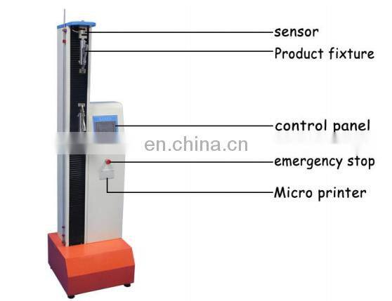 Stroke 1000mm 5KN Computer Control Rubber Tension Testing Machine