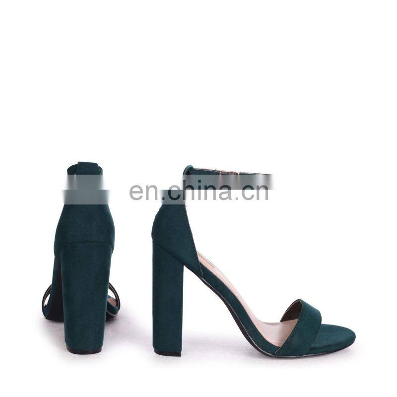 women beautiful color design block high heel ankle strap open toe sandals shoes other colors are available