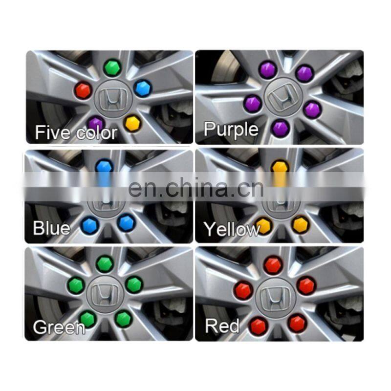17mm Lug Nut cover Bolts Parts Wheel Accessories Car Clips Auto Fasteners with tool