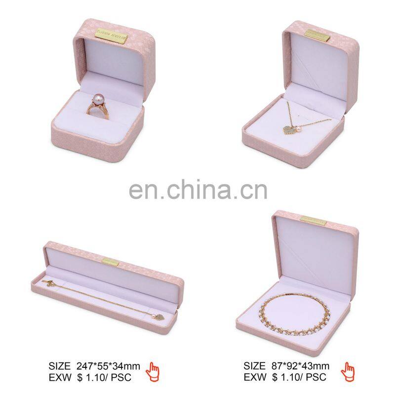 Unique Design Velvet Inside Pu Leather Jewelry Boxes With Logo Ring Box