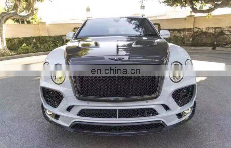 Runde Original Car 1:1 Customization Carbon Fiber Hood Side Skirts Front bumper Wheel Eyebrow For Bentley Bentayga Modifidy Mans