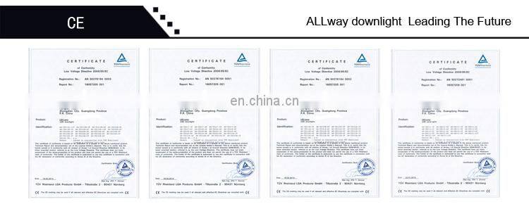 ALLWAY 5w recessed led spot light colorful ring hotel spotlight