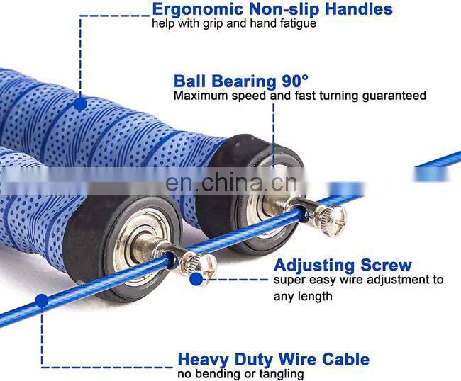 High Speed Jump Rope With Anti-Slip Handles Great for Outdoor Exercise Home Workout