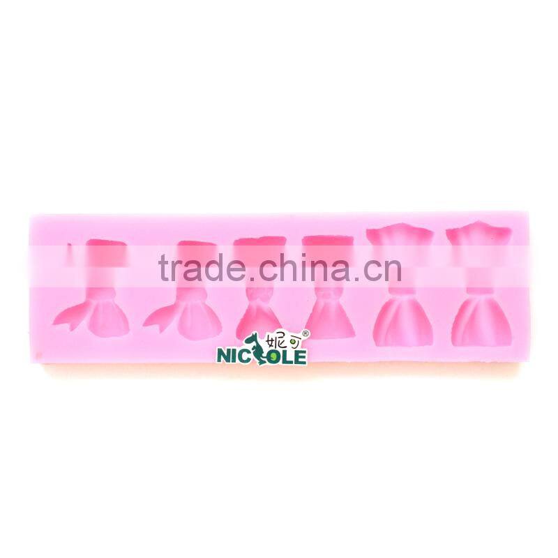 silicone bowknots modeling clay molds