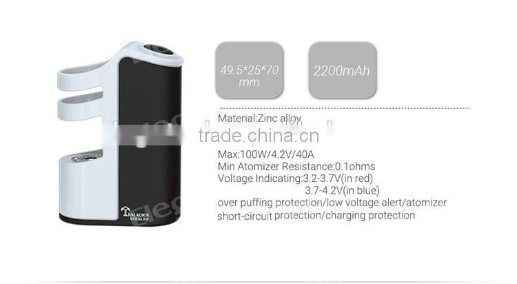 2016 Authentic Tesla Stealth Mod 100W Vape Kit Wholesale Large Stock