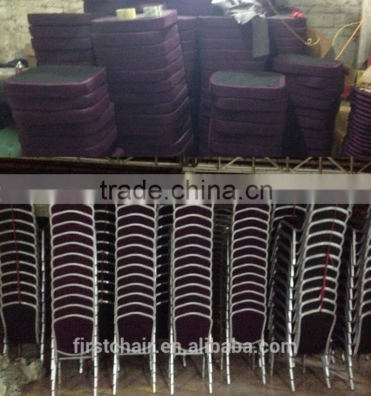 FOSHAN FURNITURE 2015 NEW STYLE IRON STACKABLE CHAIR FOR HOTEL
