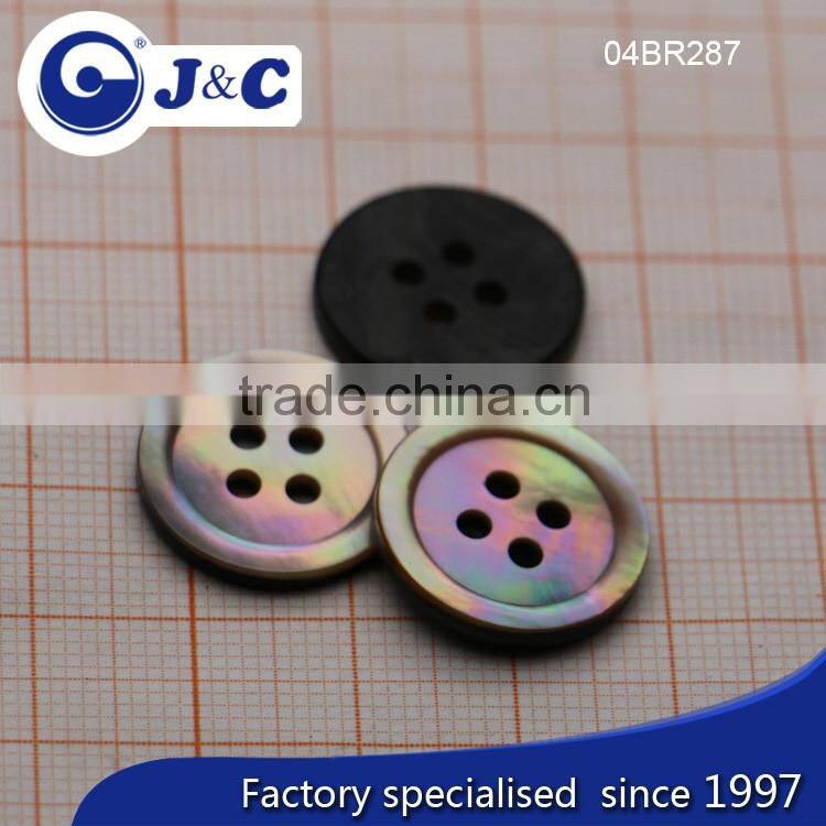 J&C Brown MOP shell buttons,pearl shell buttons for fashion shirt.BR287
