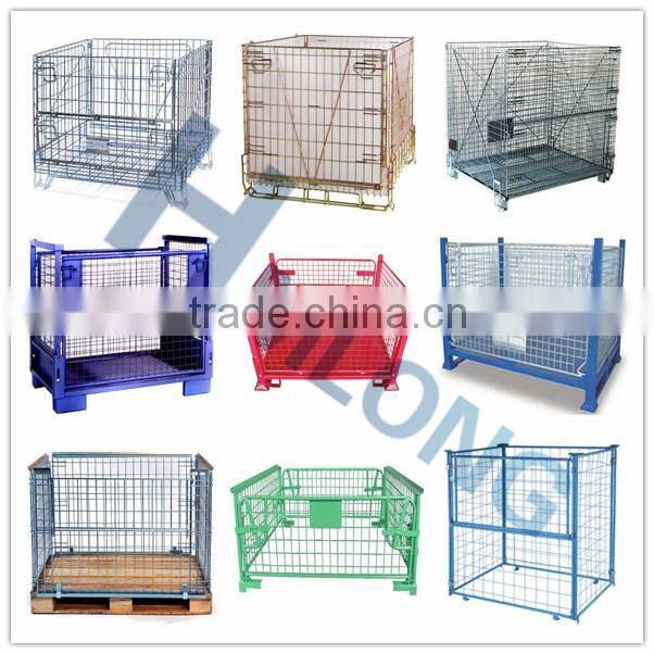 Warehouse storage steel wire mesh cage