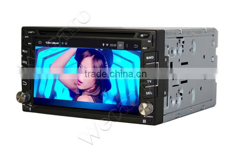 Wecaro 6.2" WC-2U6400 Android 4.4.4 car stereo 2 din android car dvd player for universal radio gps 1080p