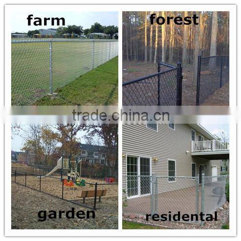 Used pvc coated chain link fence for sale