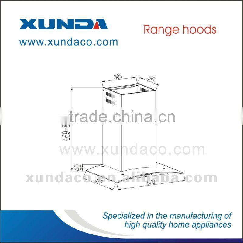 60cm straight vented range hood with filters (CXW-BF60)