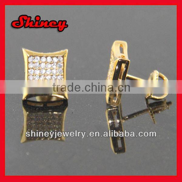 yiwu factory cheap high quality shiny silver heart earring