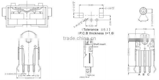 DC5V 1mA 13mm encoder