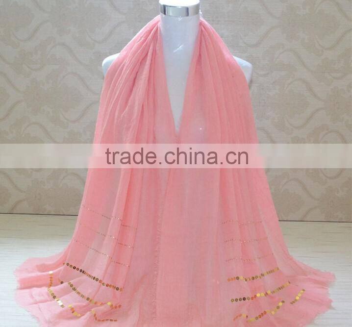 Wholesale Tassel Cotton Rhinestone Sequin Glitter Hijab