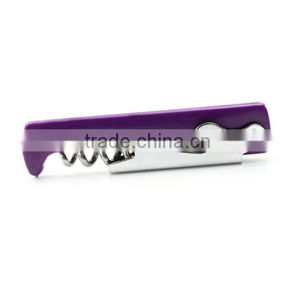 Professional plastic corkscrew wine opener