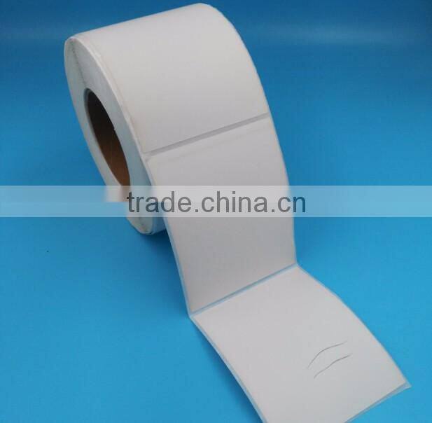 high quality white thermal paper label sticker with letters on the back paper