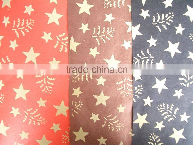 Flower style decorative gift wrapping paper