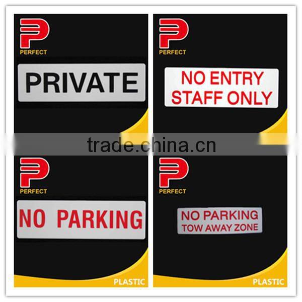 warning board adhesive plastic sign