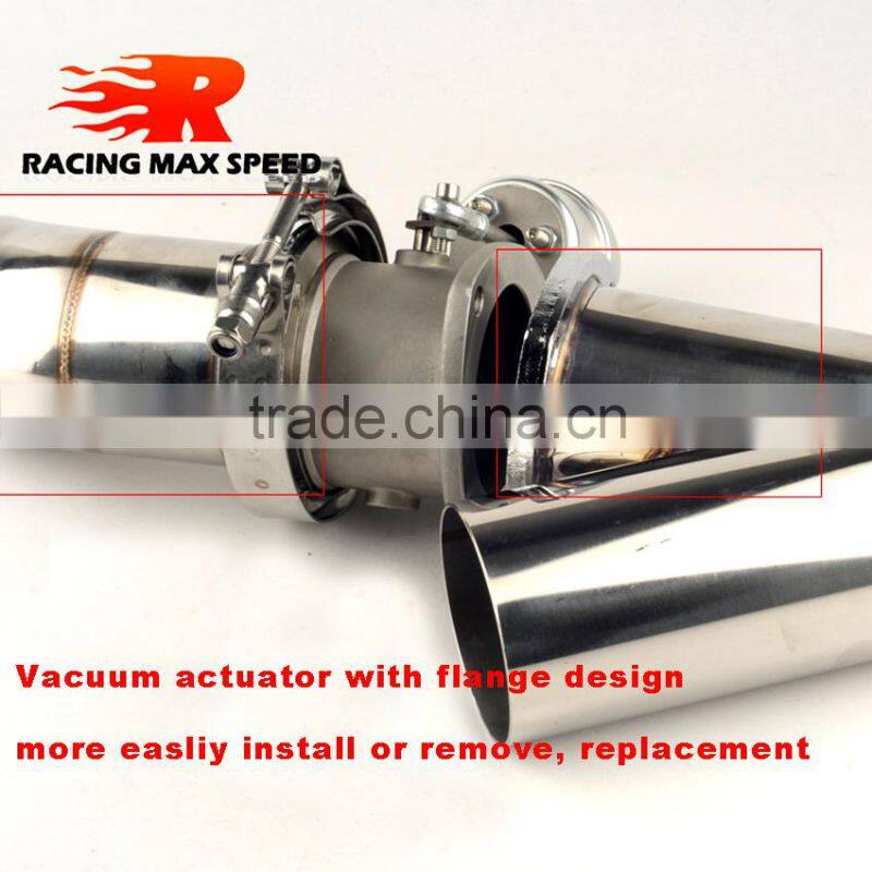 wholesales 2.5inch exhaust cutout remote control with vacuum actuator y pipe bypass electric exhaust cutout