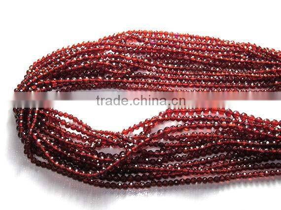 GarnetFaceted Roundlle Beads 3MM,3.5MM,4MM Approx