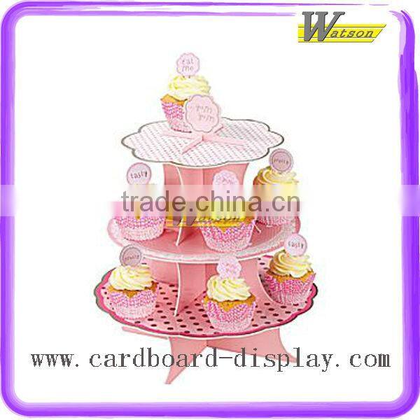 Wholesale Custom POP Paper Cupcake Stand Cardboard