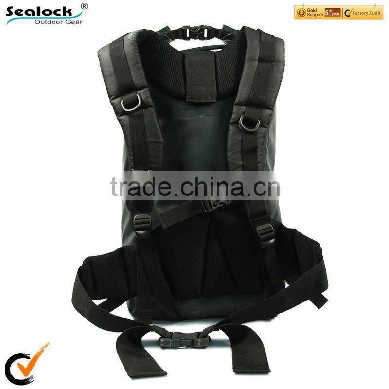 46 Liter black waterproof hiking or camping backpack