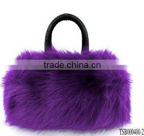 new arrival hot sale fashion various colors fake fur bag