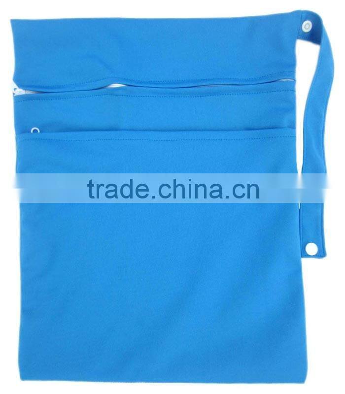 China wholesale plain color waterproof baby diaper wet bag