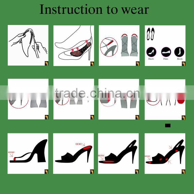 top printing silicone gel heel liner