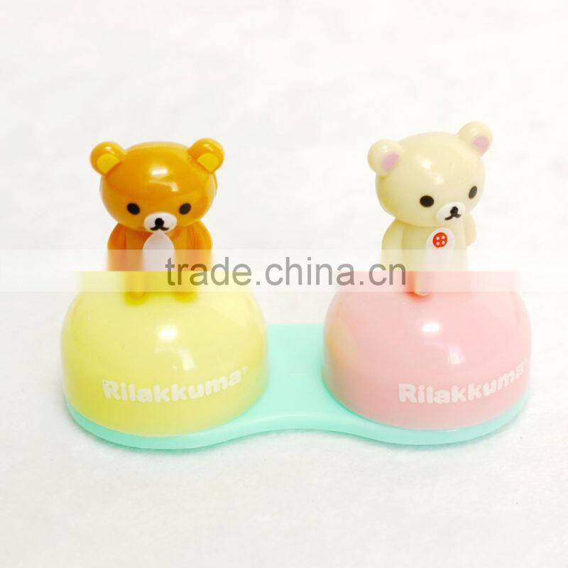 cute little twin stars plastic double box glasses case eyewear case,storage box, display case