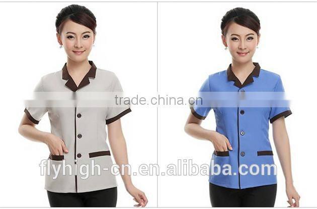 Custom Logo Fashion Resturant Waitress Clothes