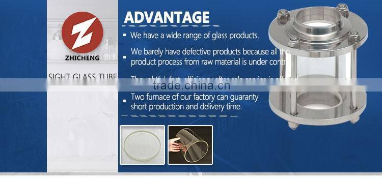 .transparent borosilicate 3.3 clear optical lens