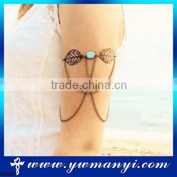 New arrived china fashion gold arm bracelet for women fashion fake gold bracelet A0002