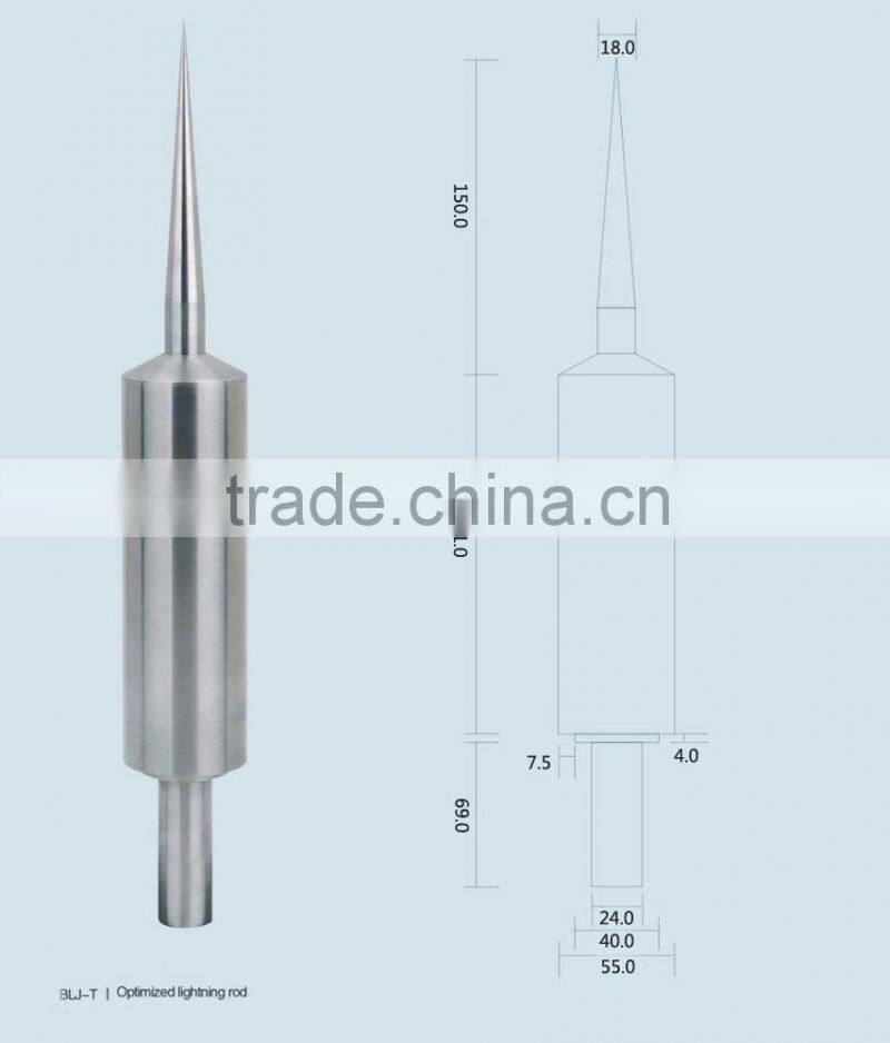 High quality lightning rod,berkley lightning rod shock,lightning arrester