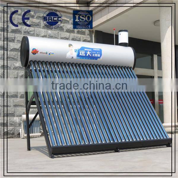 Compact Non-pressured Solar Water Heater with Assistant Tank