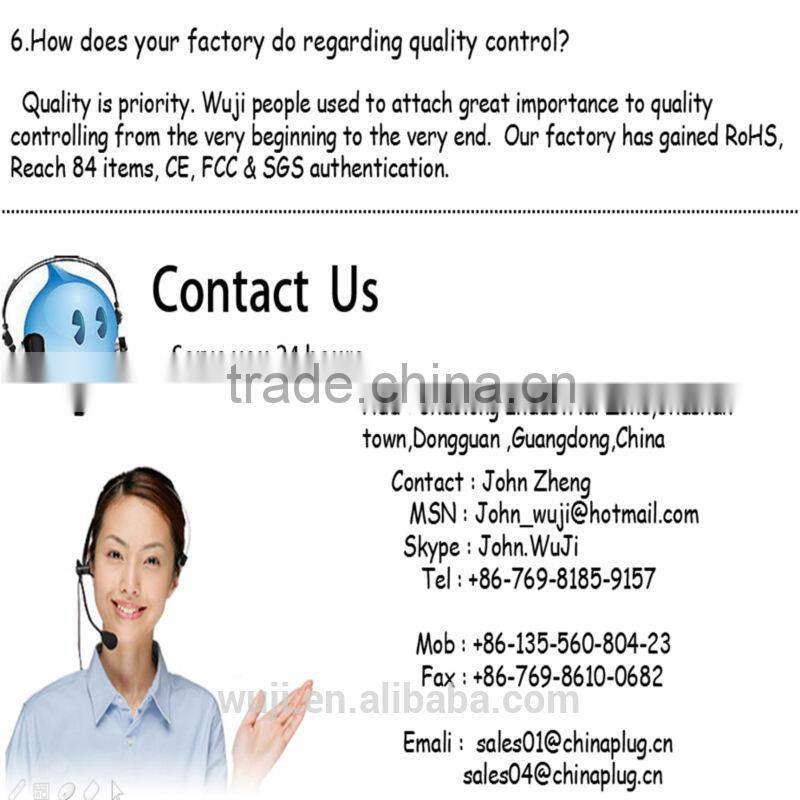 Dongguan Wuji electronics factory wholesale 3.5mm stereo male video cable