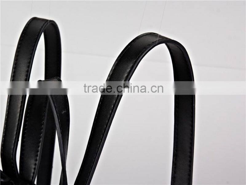 fashion custom printed logo leather elegant tote bag factory