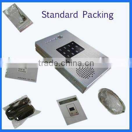 Door lock and door intercom via Password or Swipe card